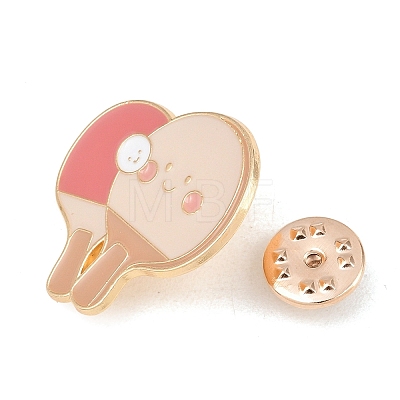 Sports Table Tennis Enamel Brooches JEWB-I063-03KCG-02-1