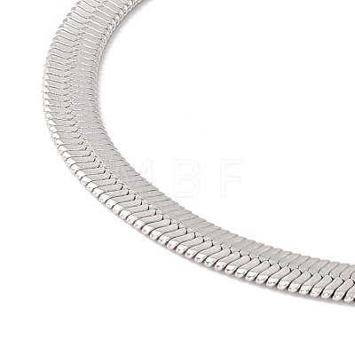 304 Stainless Steel Herringbone Chains Bracelet for Men Women BJEW-D450-01P-02-1