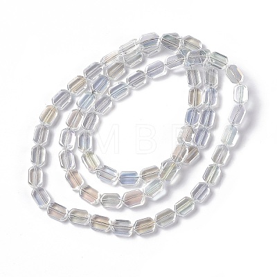 Electroplate Glass Beads Strands EGLA-L042-AB01-1