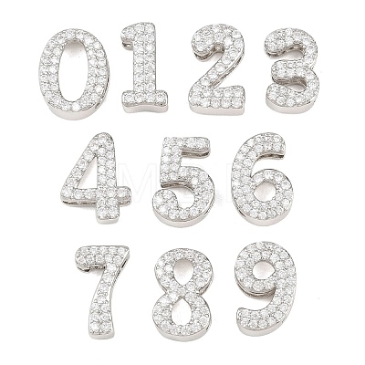 Brass Micro Pave Cubic Zirconia Pendants KK-B167-22P-1