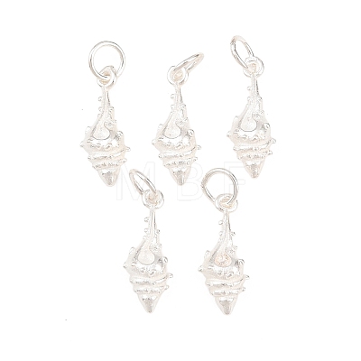 925 Sterling Silver Shell Shape Charms STER-I023-01S-02-1