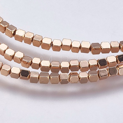 Electroplate Non-magnetic Synthetic Hematite Bead Strands G-K237-07-1