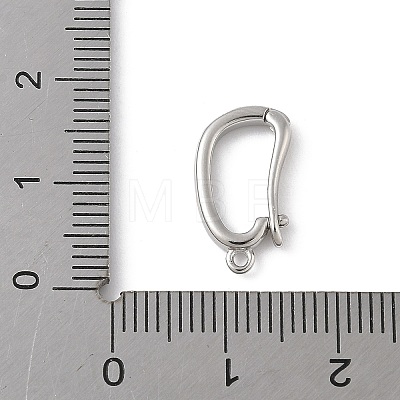 Brass Twister Clasps KK-L245-38P-1