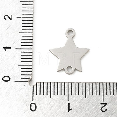 201 Stainless Steel Laser Cut Connector Charms STAS-R133-02P-13-1