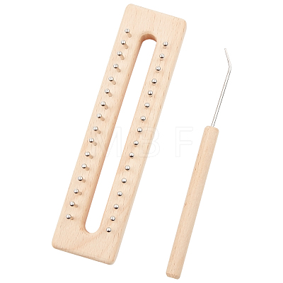 Wooden Knitting Tools Set TOOL-WH0018-22-1