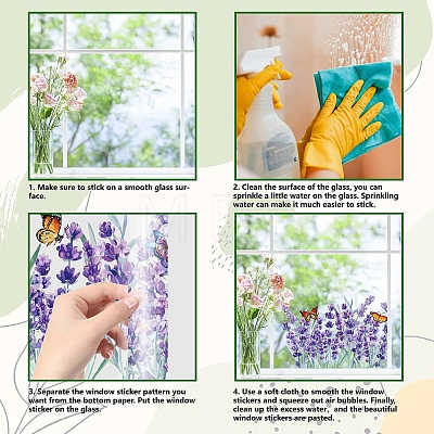 Self-Adhesive PVC Window Sticker DIY-WH0457-010-1