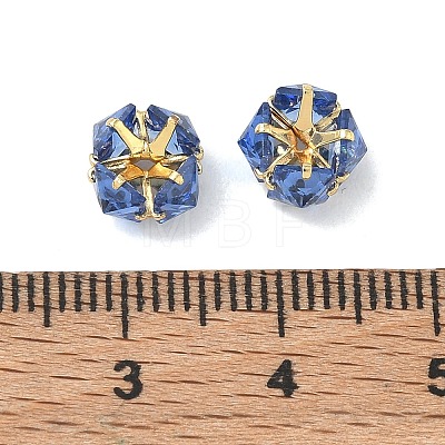 Brass & Glass Beads GL-CBA12D7-02G-04-1