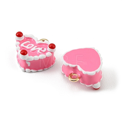 Alloy Enamel Pendants FIND-H024-05G-1