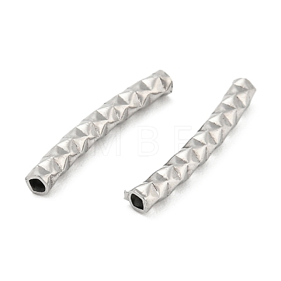 Non-Tarnish 304 Stainless Steel Tube Beads STAS-B047-29A-P-1