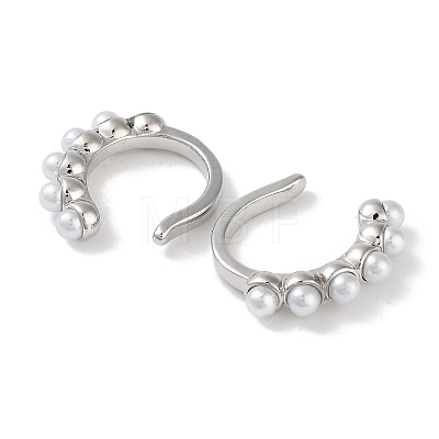 Brass Cuff Earrings for Women EJEW-E310-02P-1