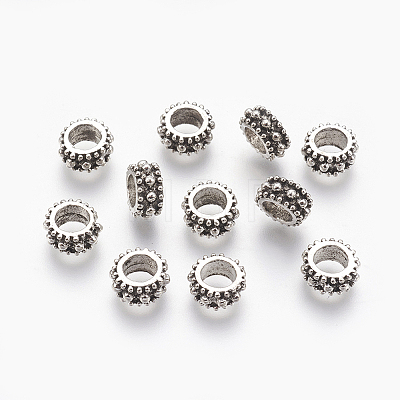 Tibetan Style Alloy European Beads LS-X-MPDL-7610-AS-NR-1