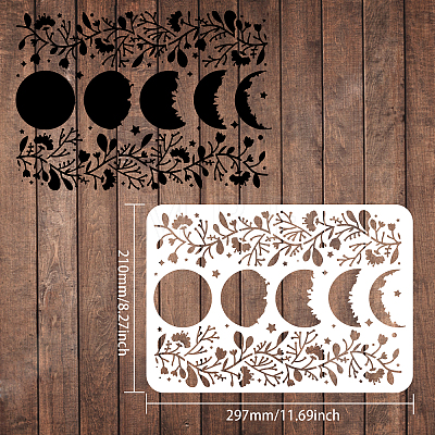 Plastic Reusable Drawing Painting Stencils Templates DIY-WH0202-258-1