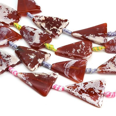 Natural Fire Crackle Agate Beads Strands GG-CBAE0EB-02D-1