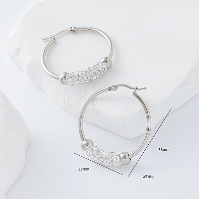 304 Stainless Steel Hoop Earrings BN4899-1