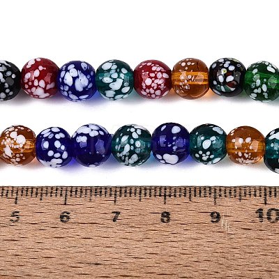 Handmade Lampwork Beads Strands LAMP-N037-07A-1