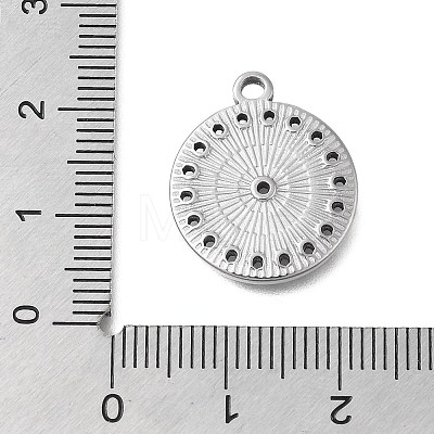 304 Stainless Steel Pendant Rhinestone Settings STAS-D192-14P-1