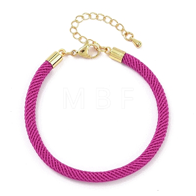 4.5MM Round Nylon Milan Cord Bracelet Making BJEW-I245-01G-28-1