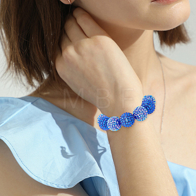 40Pcs 2 Styles Transparent Resin Rhinestone Graduated Beads RESI-BM0001-13-1