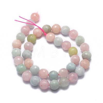 Natural Morganite Beads Strands G-G792-31C-1