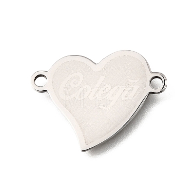 201 Stainless Steel Connector Charms STAS-B143-03G-P-1