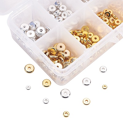 Flat Round Brass Spacer Beads KK-CJ0001-26-1
