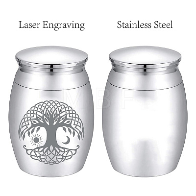 CREATCABIN Alloy Cremation Urn AJEW-CN0002-27B-1