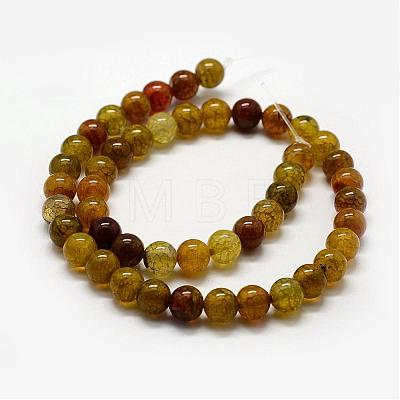 Natural Dragon Veins Agate Beads Strands G-F417-03-6mm-1