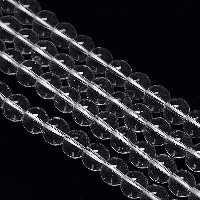 Crystal Glass Round Beads Strands EGLA-F037-8mm-B02-1