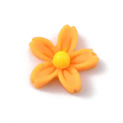 Flower Opaque Resin Cabochons FIND-WH0034-98D-1