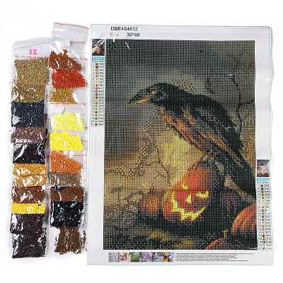 Halloween DIY Diamond Painting Kit AJEW-C037-02A-1