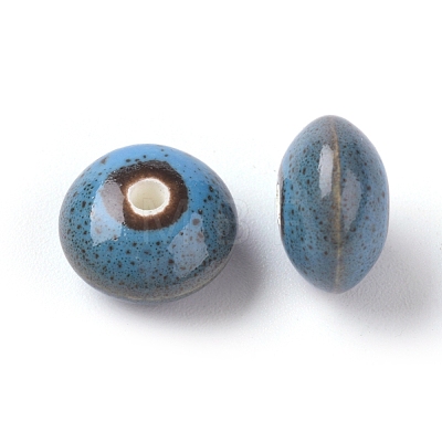 Handmade Porcelain Beads PORC-Q175-12x7mm-2-1