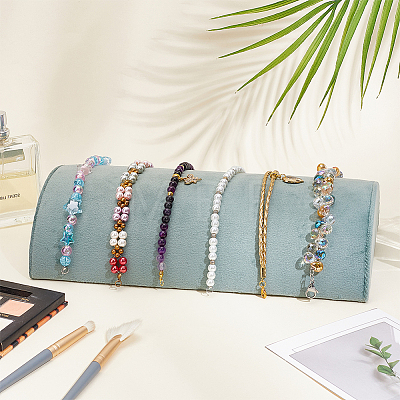 Velvet Bracelet Organizer Display Stands BDIS-WH0006-008-1