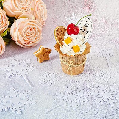 8 Sets 2 Style Acrylic Cake Toppers DIY-FH0004-90A-1