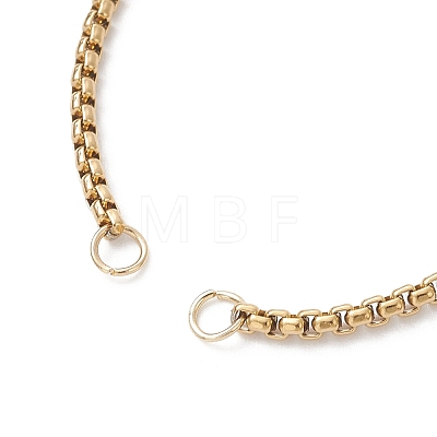 3Pcs 3 Styles 304 Stainless Steel Cable Chain & Venetian Chain & Rolo Chain Slider Bracelet Making AJEW-JB01463-1