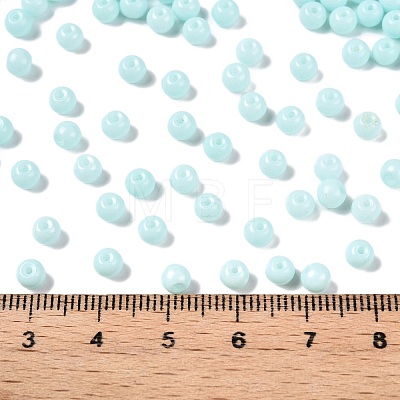 Opaque Baking Painted Glass Beads DGLA-T004-03P-1