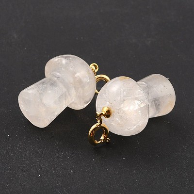 Natural Quartz Crystal Pendants G-M380-C11-P-1