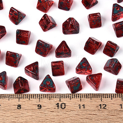Picasso Transparent Glass Beads SEED-Q039-02F-1