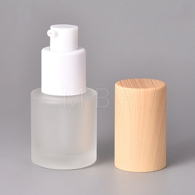 Frosted Glass Cosmetic Emulsion Bottles AJEW-WH0104-53-1