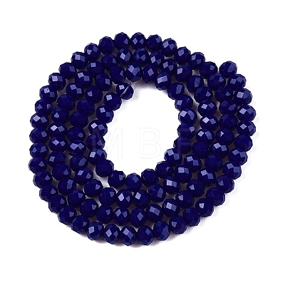 Opaque Solid Color Imitation Jade Glass Beads Strands EGLA-A044-P3mm-D07-1