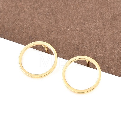 316 Stainless Steel Stud Earrings X-EJEW-D339-05G-1