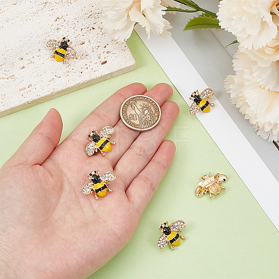 Bee Enamel Pins JEWB-WH0030-105A-1