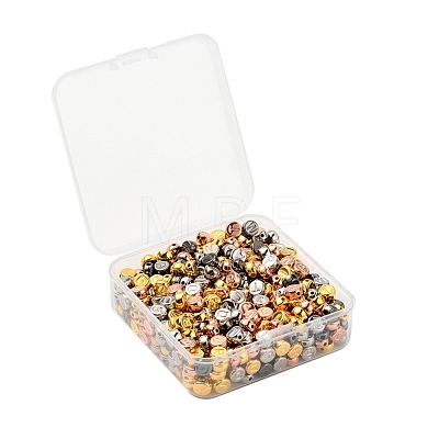 500Pcs 4 Colors CCB Plastic Beads CCB-YW0001-03M-1