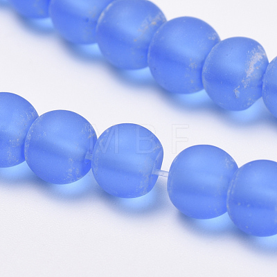 Transparent Glass Beads Strands GLAA-Q064-08-4mm-1