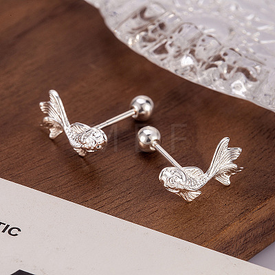 Brass Stud Earrings for Women WGD599F-01-1