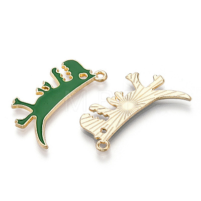 Rack Plating Alloy Enamel Pendants FIND-Q099-01G-06-1