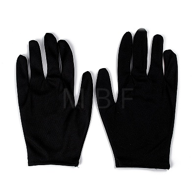 Polyester Skeleton Hand Horror Full Finger Gloves AJEW-A045-01A-1