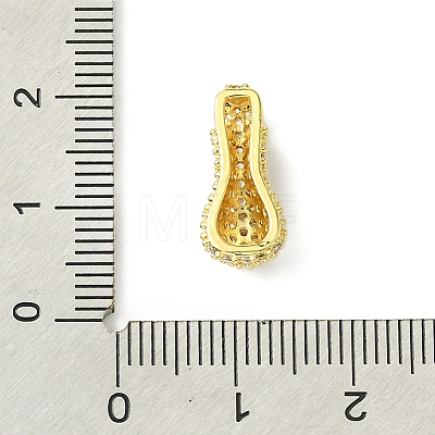 Rack Plating Brass Clear Cubic Zirconia Pendants KK-S378-01G-I-1