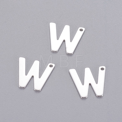 201 Stainless Steel Charms STAS-L232-007W-1