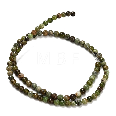 Natural Green Opal Beads Strands G-L642-B14-4mm-1
