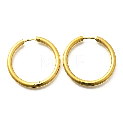 304 Stainless Steel Hoop Earrings for Women EJEW-M068-15D-G-1